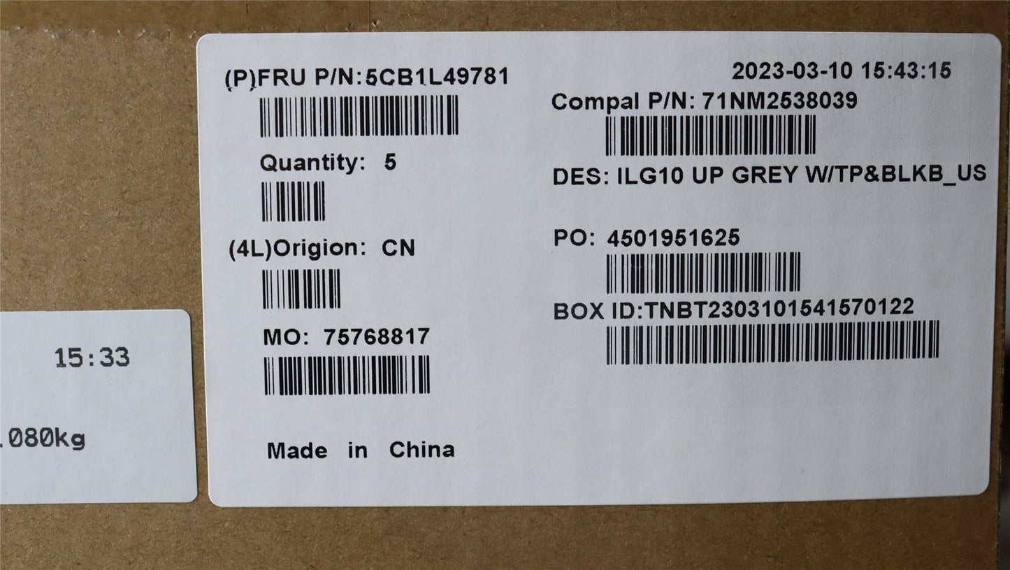 Lenovo LOQ 15APH8 LOQ 15IRH8 Palmrest Cover Touchpad Keyboard US Grey 5CB1L49781