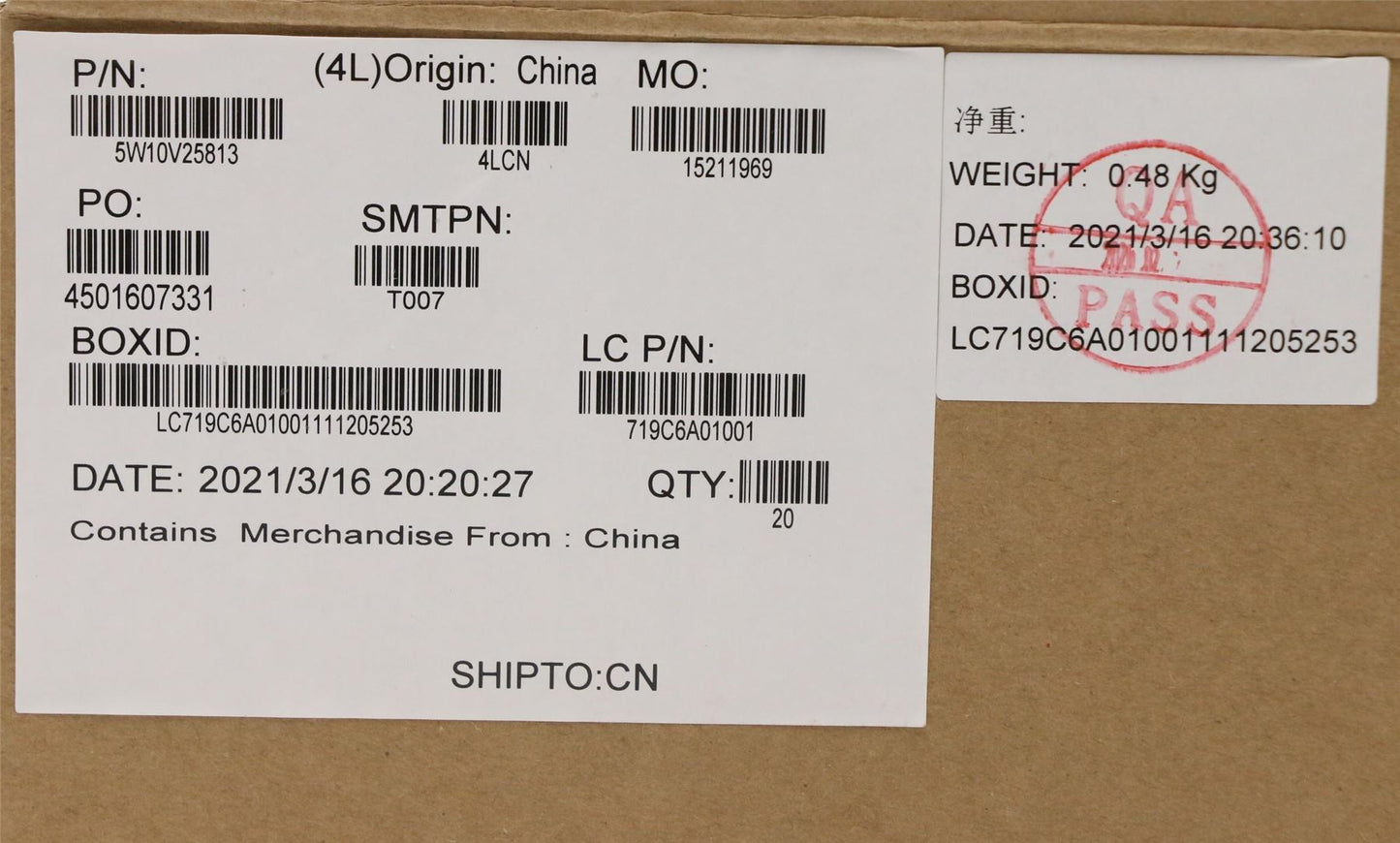 Lenovo Wireless,WAN,QTL,EM120R-GL 5W10V25813