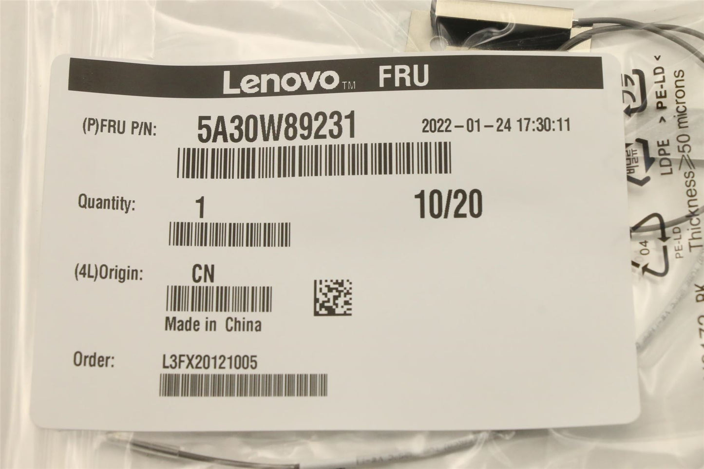 Lenovo Gaming M90t 3 P360 5 17IAB7 Wi-Fi Wifi Wireless Antenna 5A30W89231