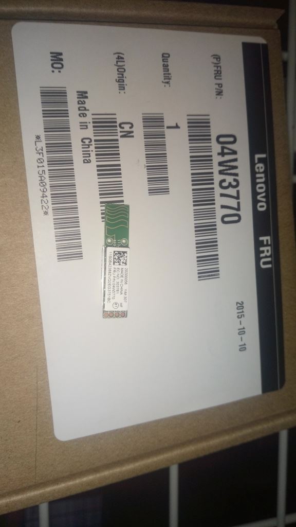 Lenovo Wireless,BT,CBT,20702 BT4.0 GU 04W3770