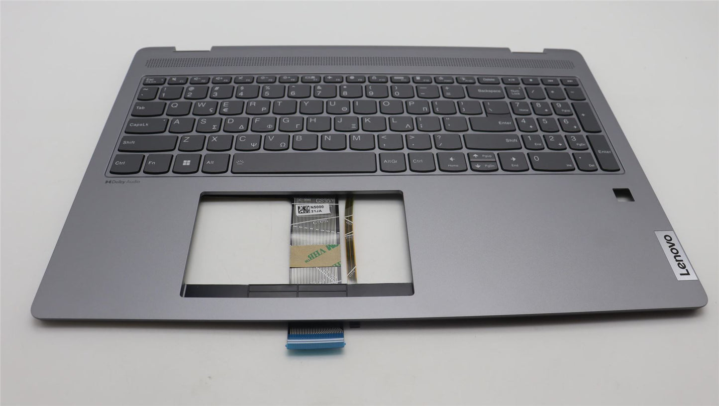 Lenovo IdeaPad 5 16IRU8 Keyboard Palmrest Top Cover Greek Arctic Grey 5CB1L31821