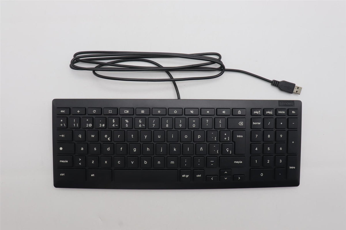 Lenovo Primax Chrome USB KB_Black Spanis Keyboard 5D51J61974