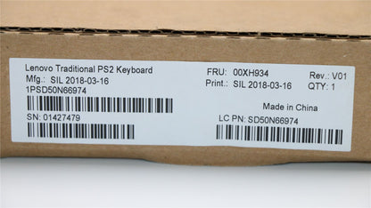 Lenovo ThinkStation P310 P410 P510 P710 P910 PS2 Wired Keyboard Black 00XH934