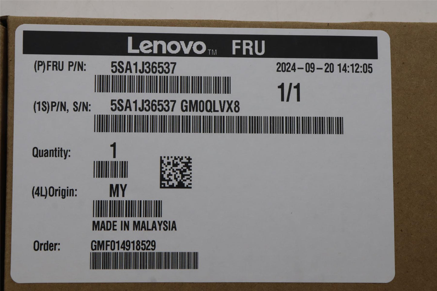 Lenovo ThinkStation PX CPU Processor 5SA1J36537