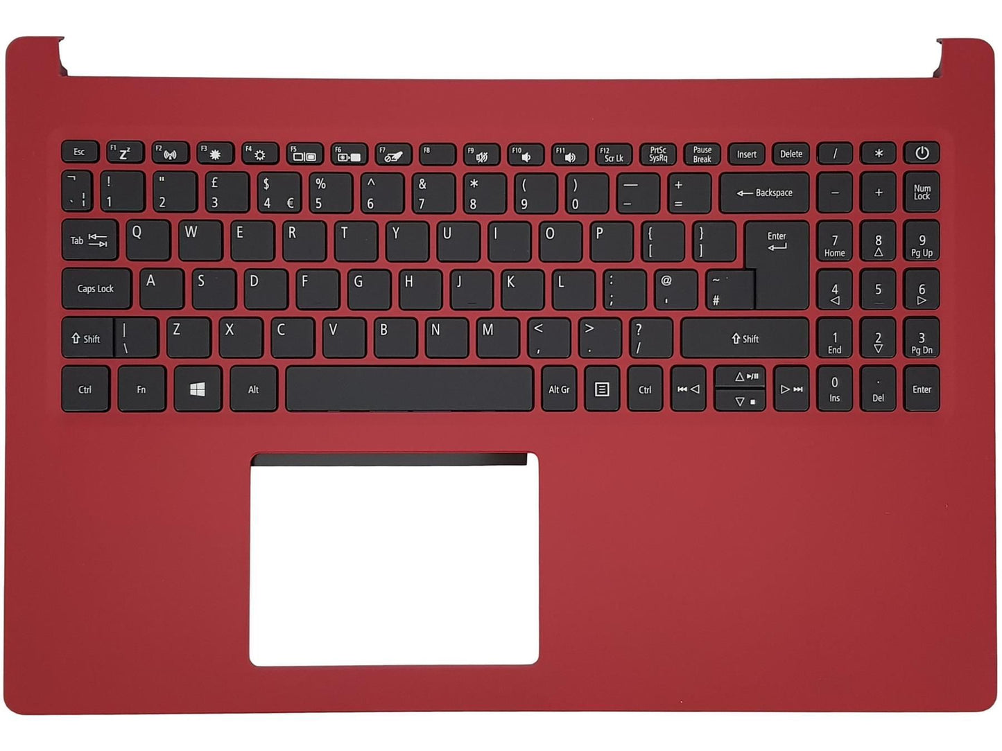 Acer Aspire A315-22 Palmrest Cover Keyboard UK Red 6B.HGFN8.031