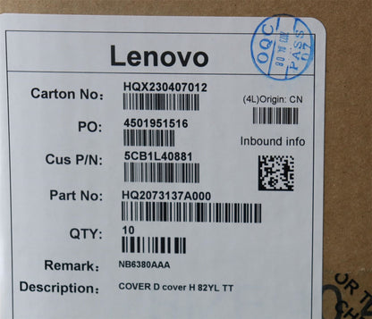 Lenovo Yoga 7 14ARP8 7 14IRL8 Bottom Base Lower Chassis Cover Blue 5CB1L40881