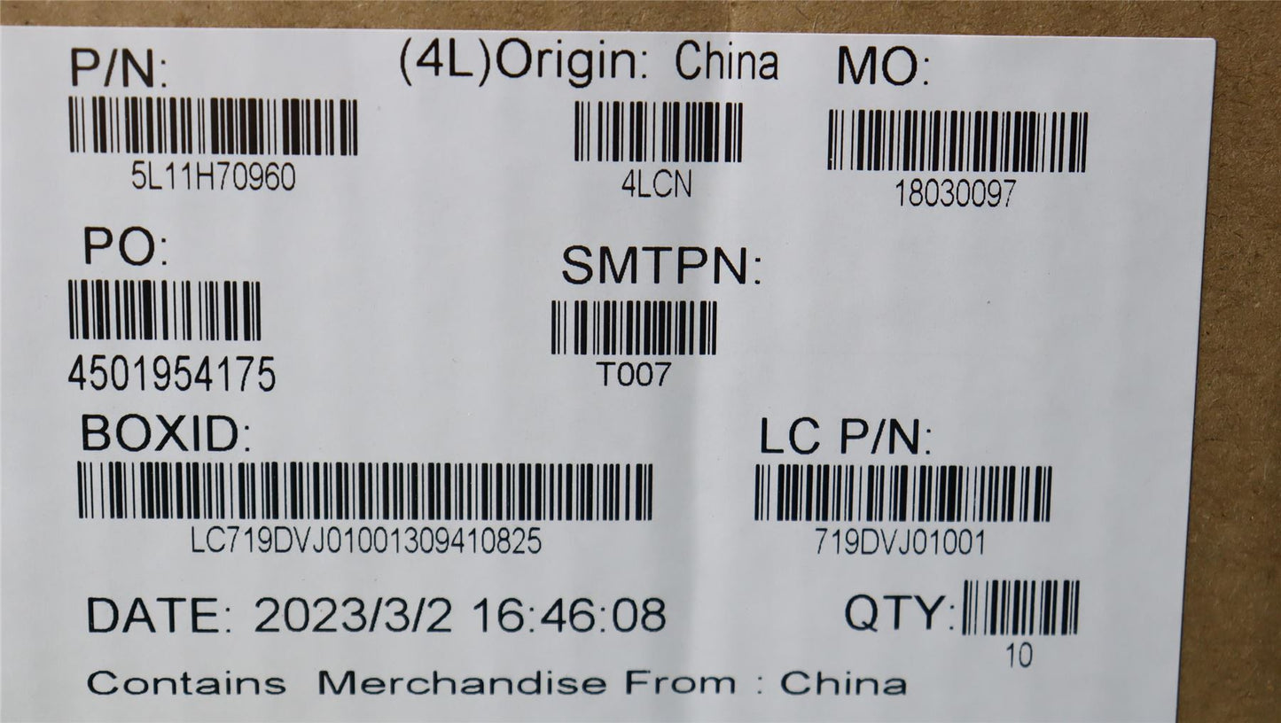 Lenovo LABEL FRU Thor-P AMD label Kits 5L11H70960