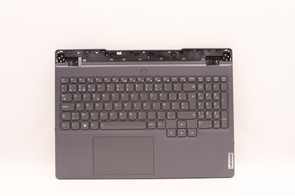 Lenovo 5 15IAH7 Palmrest Cover Touchpad Keyboard Belgian Storm Grey 5CB1H22918