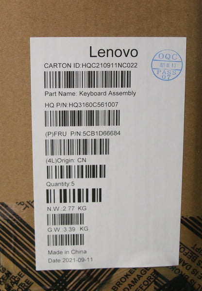 Lenovo Upper Case ASM_THAI_H20WJ CG 5CB1D66684