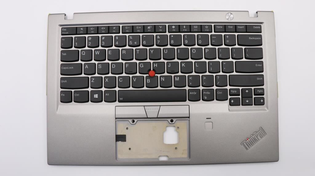 Lenovo Carbon X1 6. Tastatur-Handballenauflage, obere Abdeckung, US-internationales Silber, 01YU555