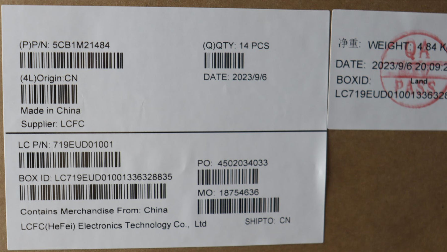 Lenovo KT4D0_C_CVR_WL_ASSY_BLACK_DDR4 5CB1M21484