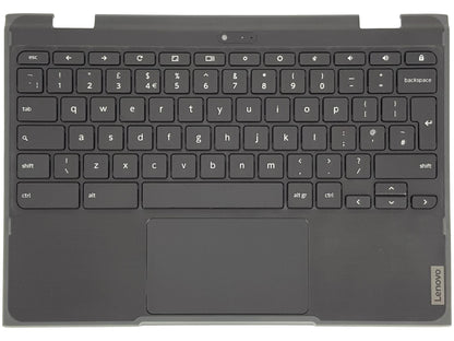 Lenovo Chromebook 300e 2nd Keyboard Palmrest Top Cover UK Black 5CB0T79493