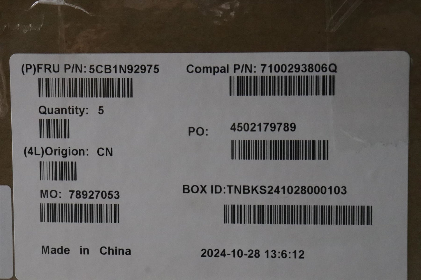 Lenovo UpperCase ITA C83FW FP AB NBL AL 5CB1N92975