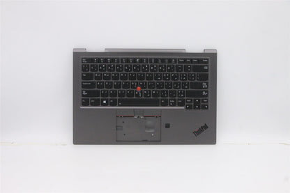 Lenovo Yoga X1 5th Keyboard Palmrest Top Cover German Grey 5M10Z37068