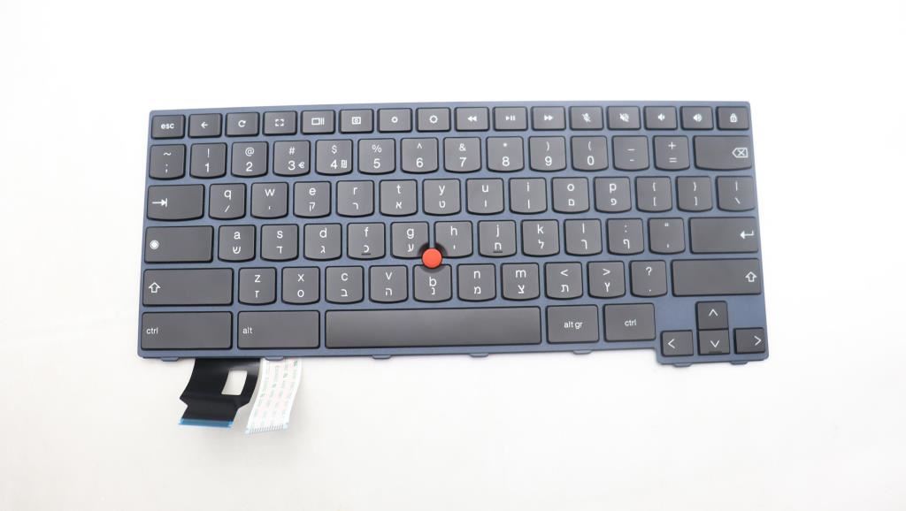 Lenovo ThinkPad C14 Gen 1 Keyboard Hebrew Black 5N21E09454