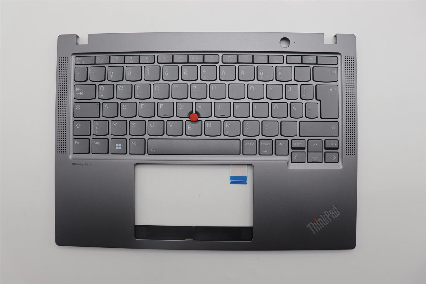 Lenovo ThinkPad X13 Gen 4 Keyboard Palmrest Top Cover German Grey 5M11H94609
