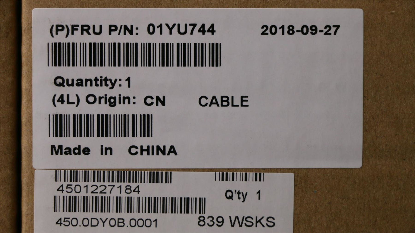 Lenovo w/LID Sens, w/o CAM MIC Cable 01YU744