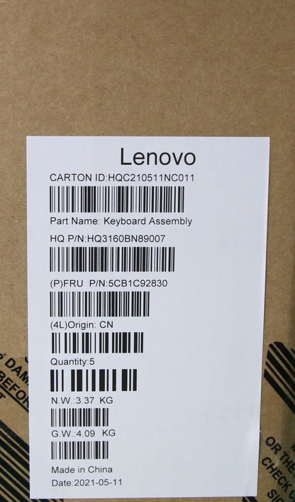 Lenovo Upper Case ASM_JPN H 82KN GY 5CB1C92830