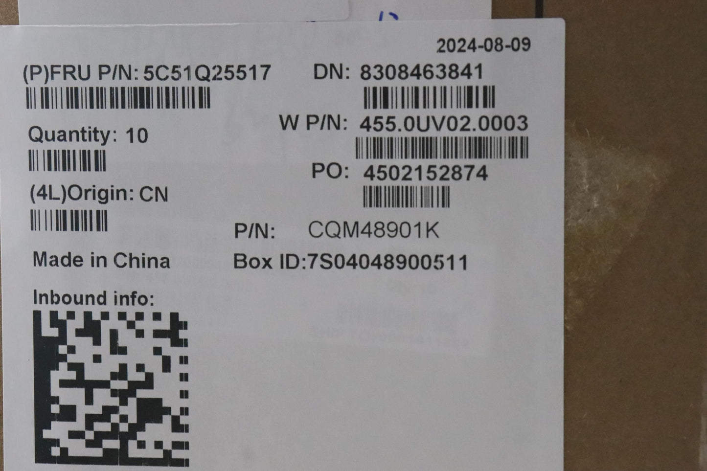 Lenovo CARDPOP SUBCARD,WWAN,Hannstar WWAN Board 5C51Q25517