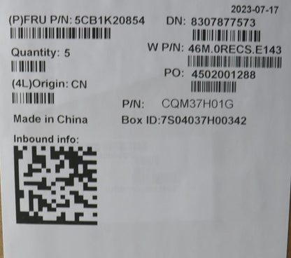 Lenovo Upper Case ASM_POR W82XX SB BL 5CB1K20854