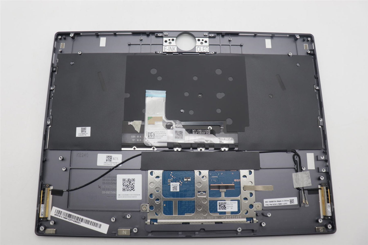 Lenovo ThinkBook G4 IRU Palmrest Cover Touchpad Keyboard UK Grey 5CB1L79961