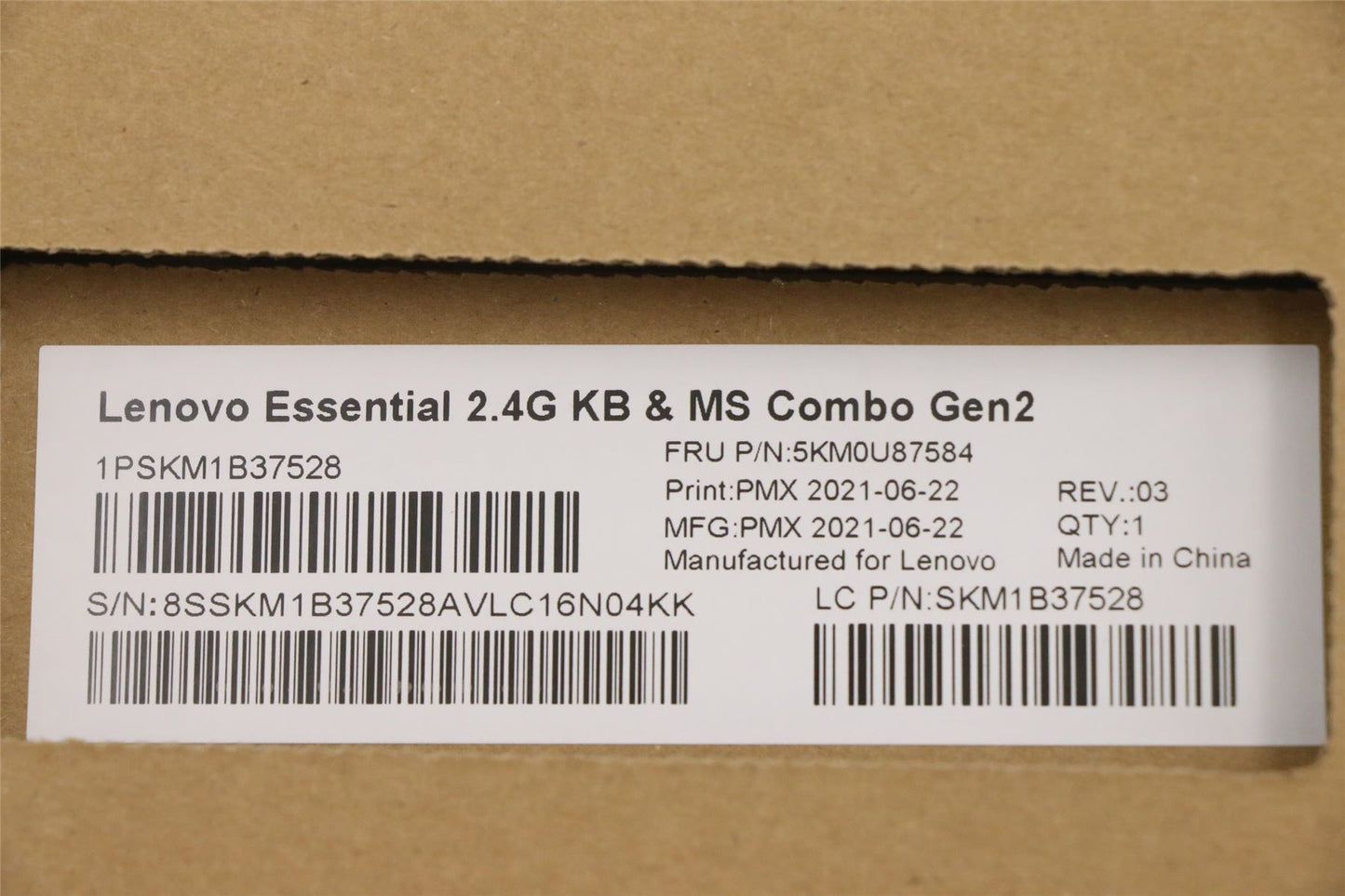 Lenovo Primax R71_G2 2.4G BKG AR 5KM0U87584
