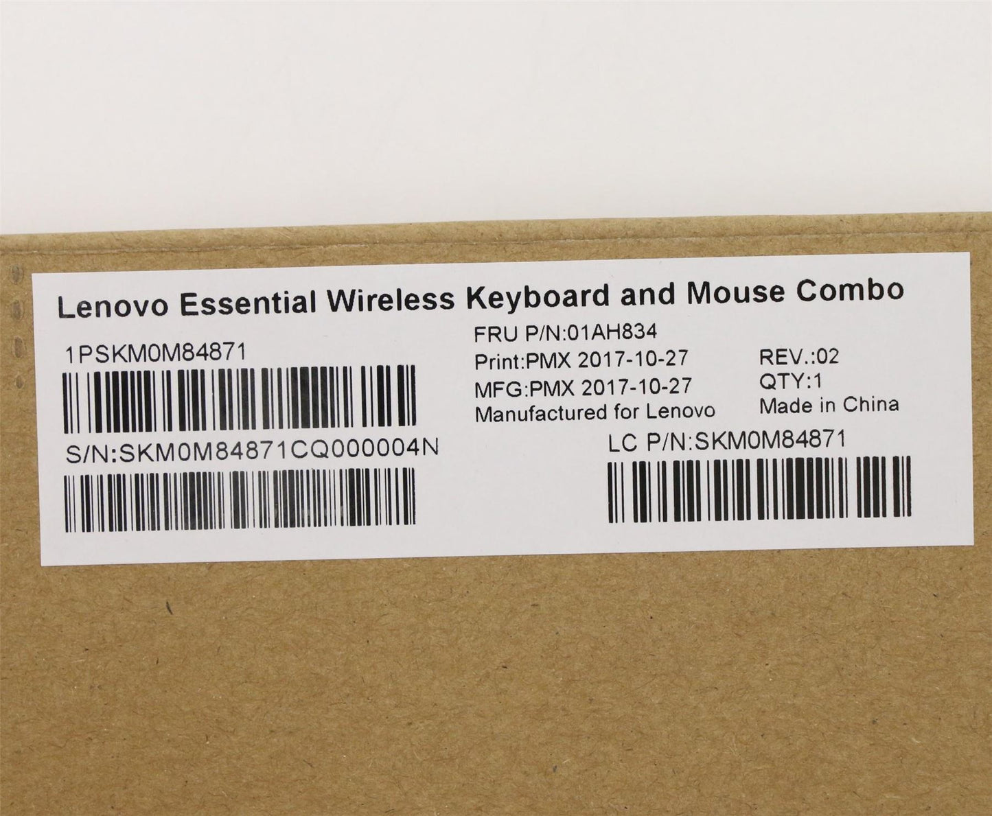 Lenovo ThinkStation P320 P330 P330 2nd Gen Wireless Keyboard Mouse Black 01AH834