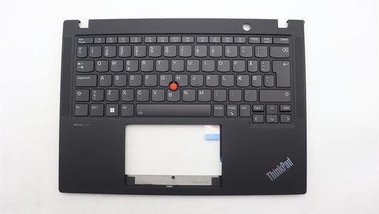 Lenovo ThinkPad X13 Gen 4 Keyboard Palmrest Top Cover Danish Black 5M11H94376