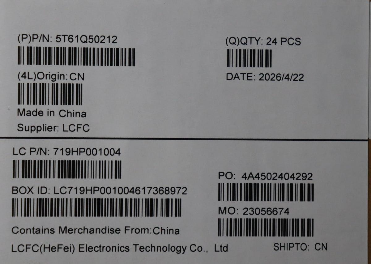 Lenovo CS25 3+2bCP, Glass like Mylar, EL PCB, Black, SOVP&MP, CHY NFC Chicony Board 5T61Q50209
