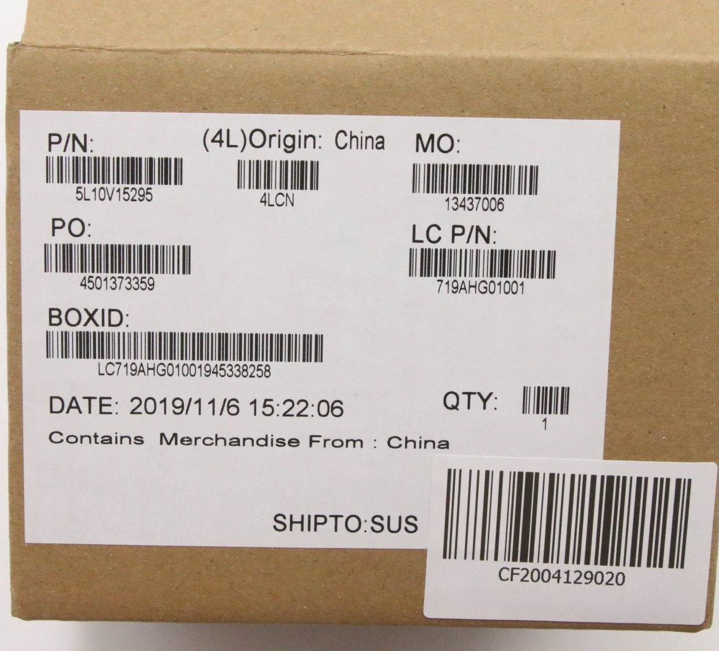 Lenovo LABEL Chiron2.0 LBL GEO LABEL KIT 5L10V15295