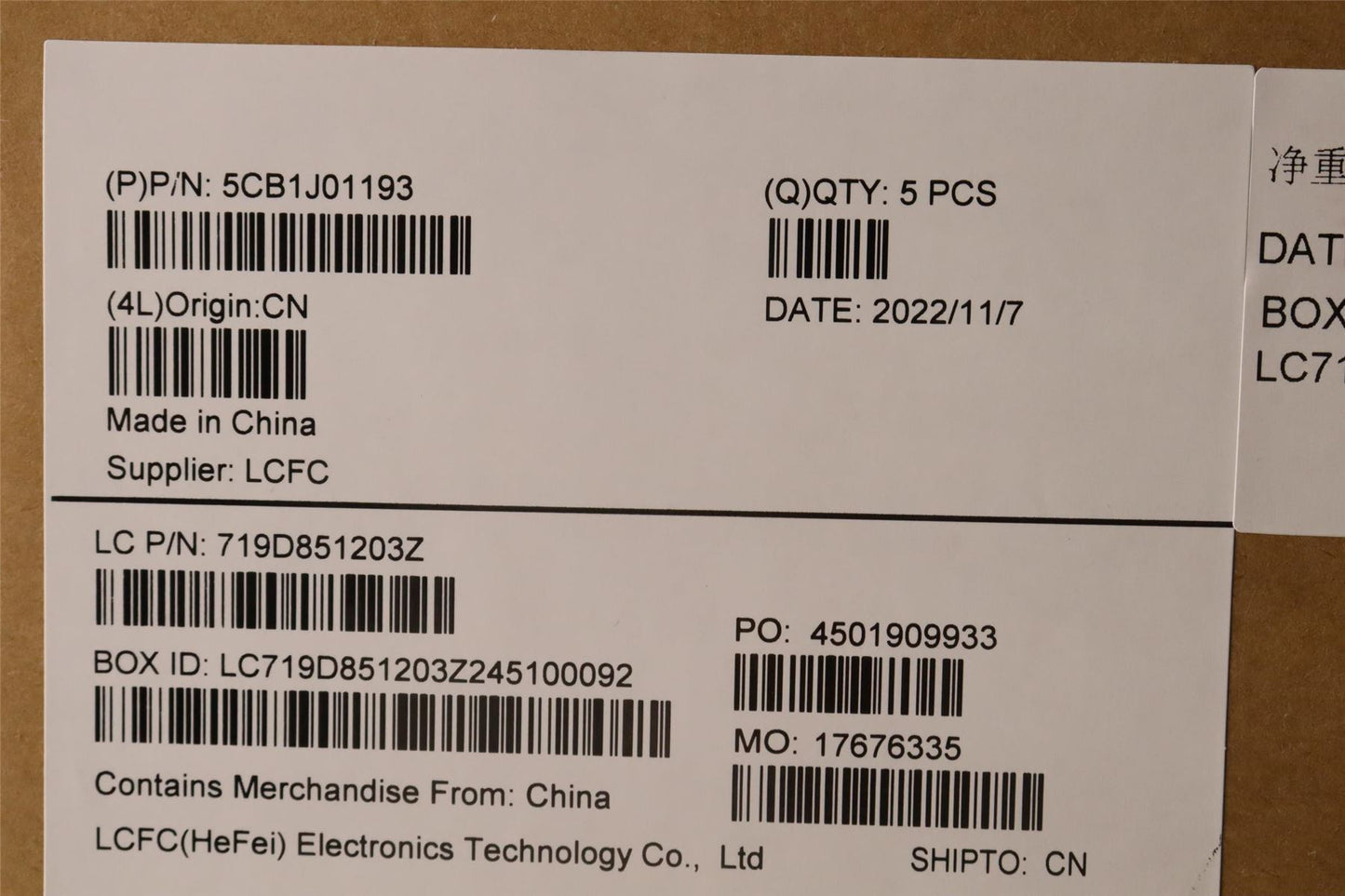 Lenovo Upper Case ASM_PORL82SFFP_SG_BL_PC 5CB1J01193