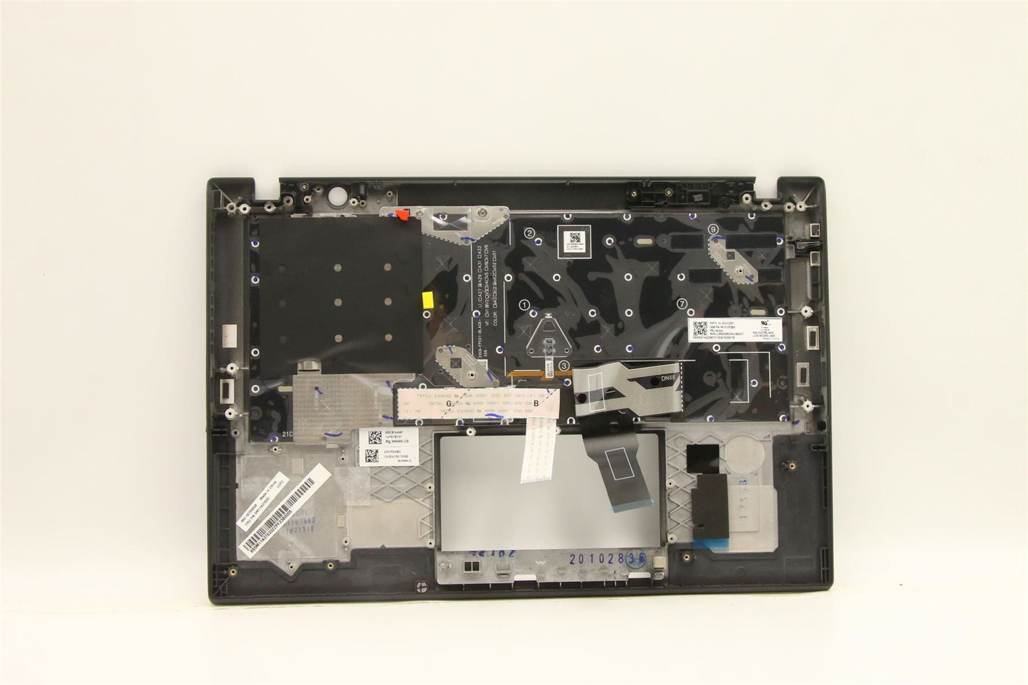 Lenovo ThinkPad T14s 2 Tastatur-Handballenauflage, obere Abdeckung, indisches Schwarz, 5M11A37633