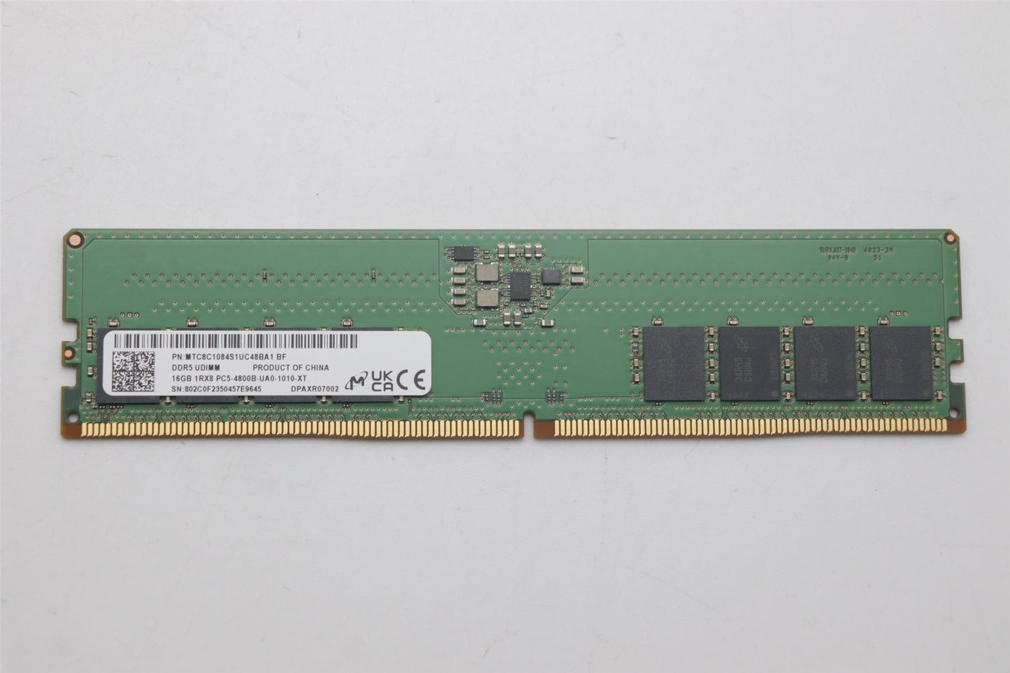 Lenovo 5M30Z71684 UDIMM,16GB, DDR5,4800 ,Micron