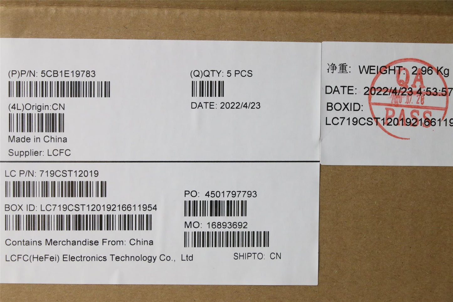 Lenovo Upper Case ASM_FRA L82LV NFP_CG 5CB1E19783