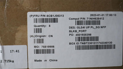 Lenovo UpperCaseASM_POR C82SD PLSG NFPBL 5CB1J05313