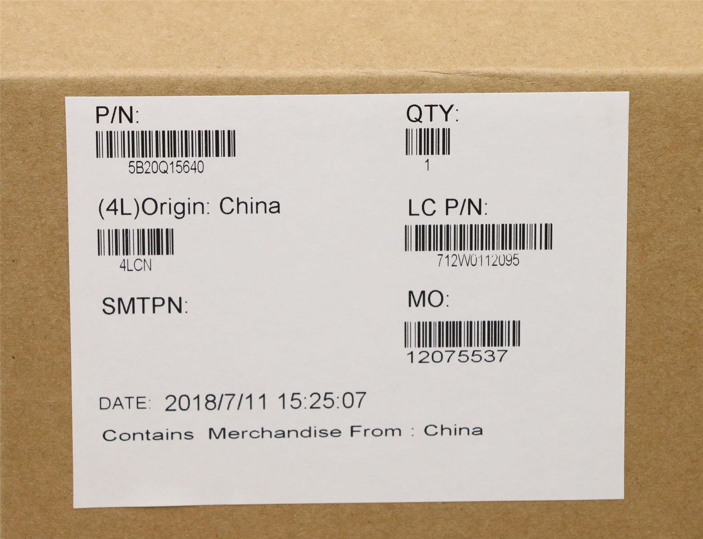 Lenovo MBL81BFI58250UUMAD4GFPWIN 5B20Q15640