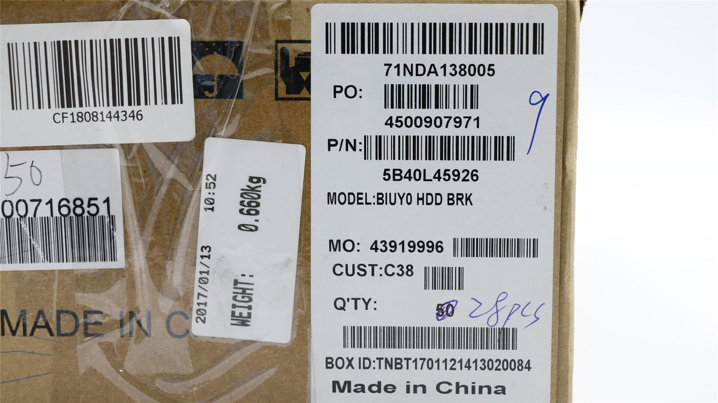 Lenovo 5B40L45926 HDD Bracket C 80S7