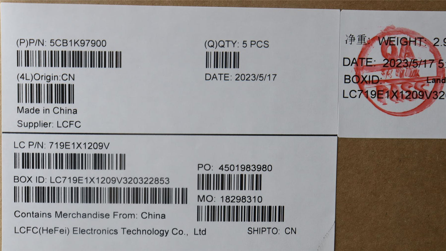 Lenovo Upper Case ASM_FRA L82XL NFP ABNBL 5CB1K97900