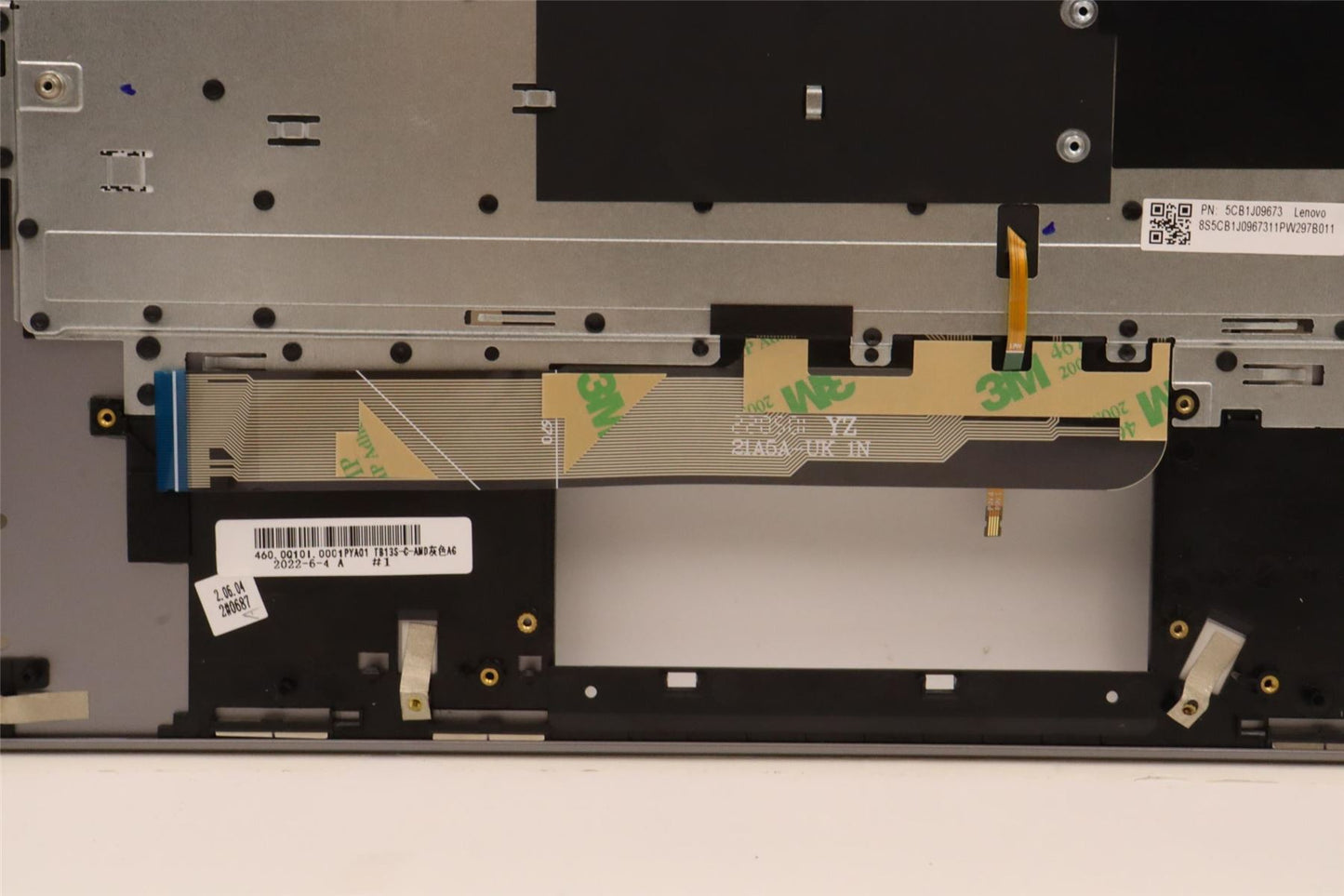 Lenovo ThinkBook 13s G4 ARB Palmrest Cover Touchpad Keyboard Backlit 5CB1J09673