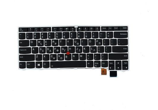 Lenovo ThinkPad T470s Keyboard Greek Silver Backlit 01ER882 01ER923 SN20M26468