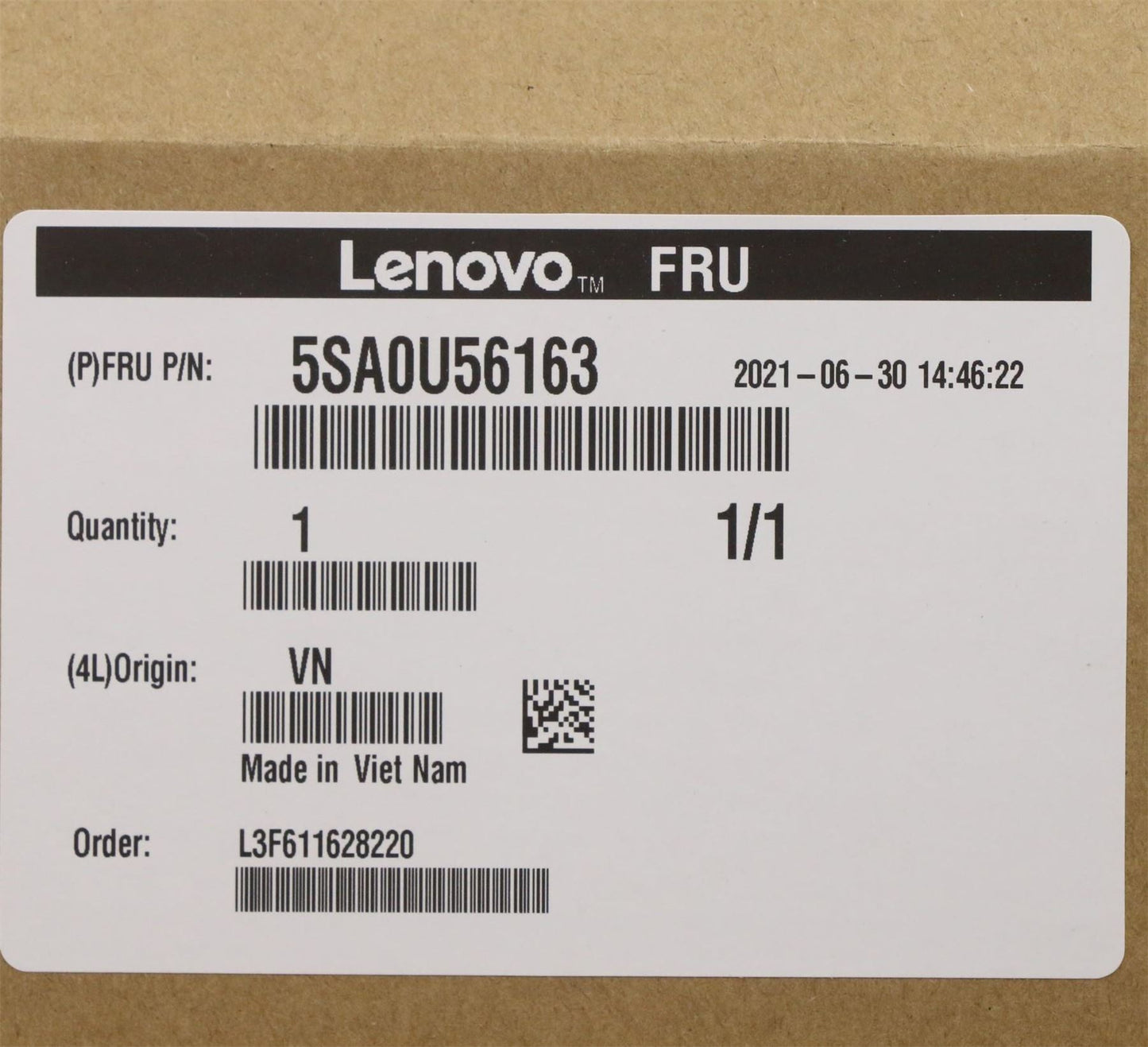 Lenovo SP Intel G5920 3.5GHz/2C/2M 58W DDR4 5SA0U56163