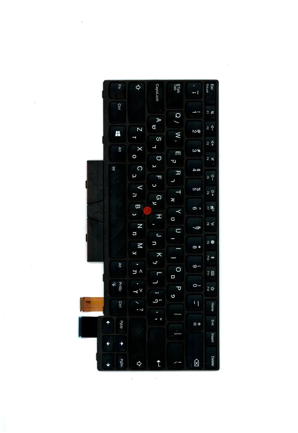 Lenovo ThinkPad T480 A485 Keyboard Hebrew Black Backlit 01HX433