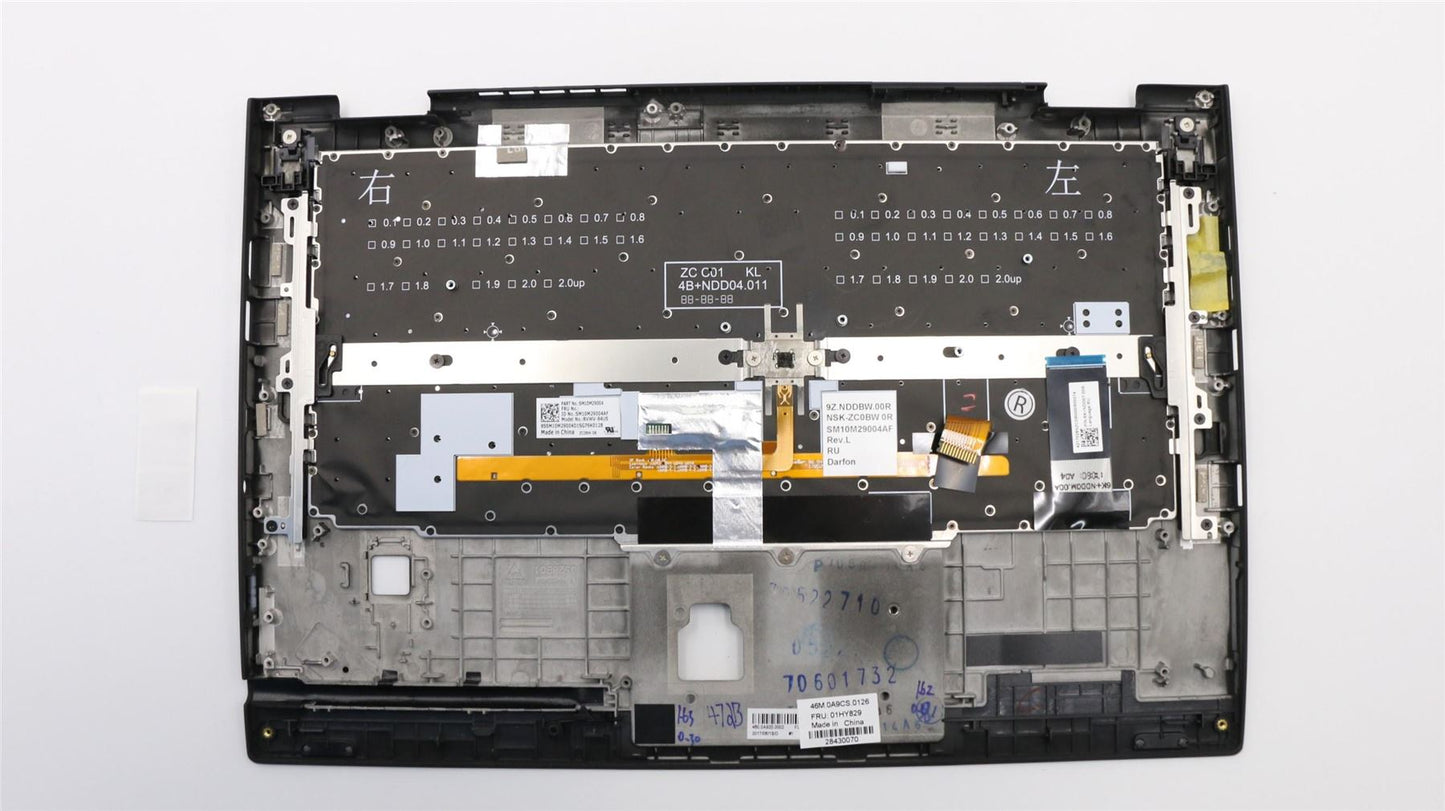 Lenovo MECH_ASM C-cover,KBD,DFN+FUYU,RU,BK 01HY829