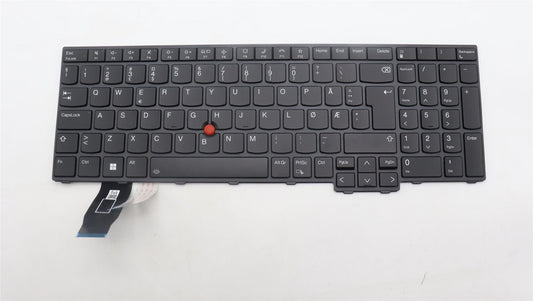 Lenovo ThinkPad P16s 1 L15 3 T16 1 Keyboard Norwegian Black Backlit 5N21D93629