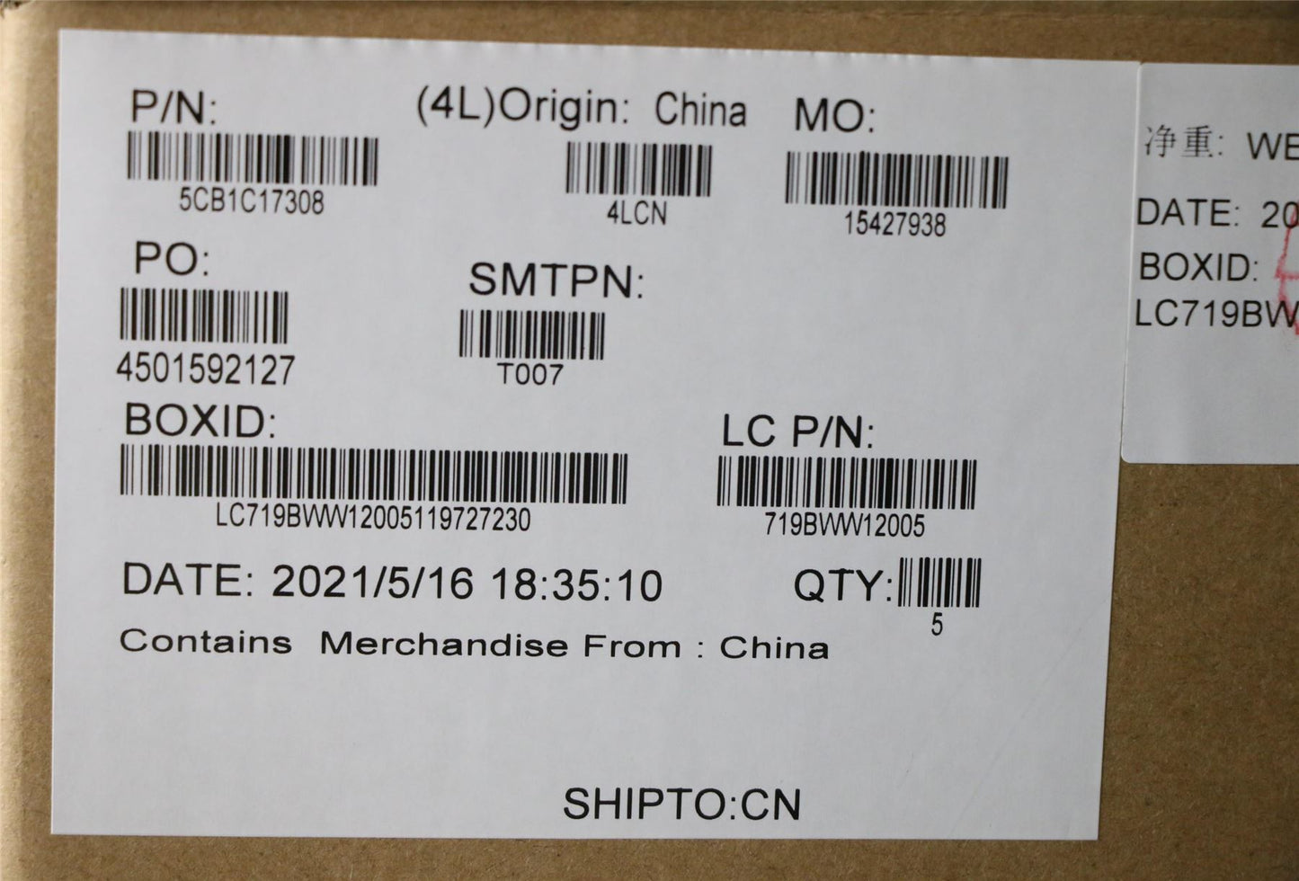 Lenovo Legion 7-16ACHg6 Palmrest Cover Touchpad Keyboard Grey 5CB1C17308