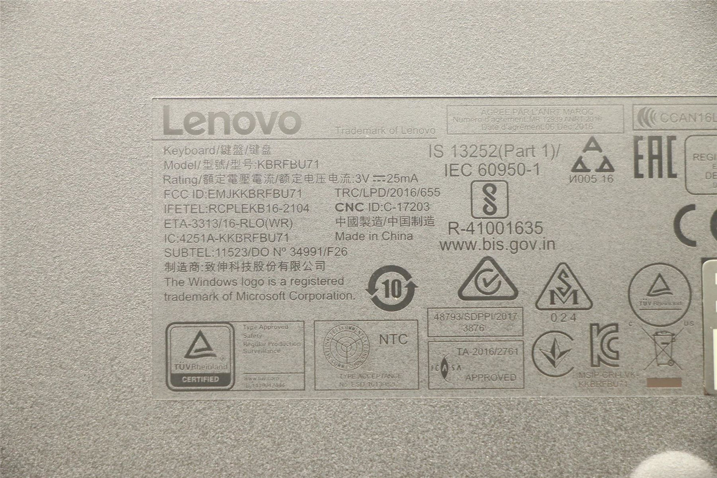 Lenovo IdeaCentre A340-24ICB A340-24IWL Wireless Keyboard Mouse Greek 00XH861