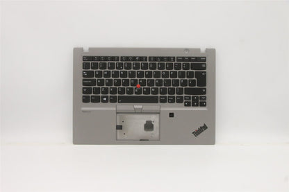 Lenovo ThinkPad T14s Keyboard Palmrest Top Cover UK Silver Backlit 5M10Z41627