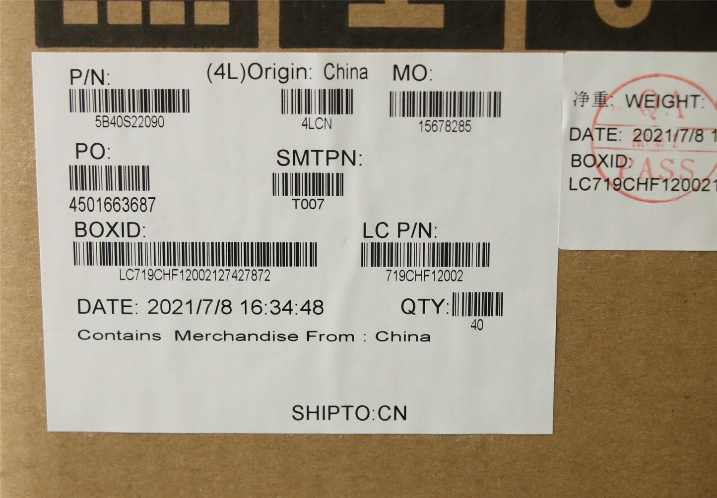 Lenovo DC-IN Bracket L 20YM 5B40S22090