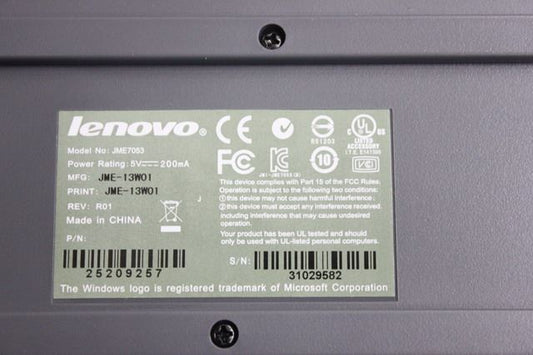Lenovo Sunrex JME7053（R）PS/2 Win8 Keyboard 25209257