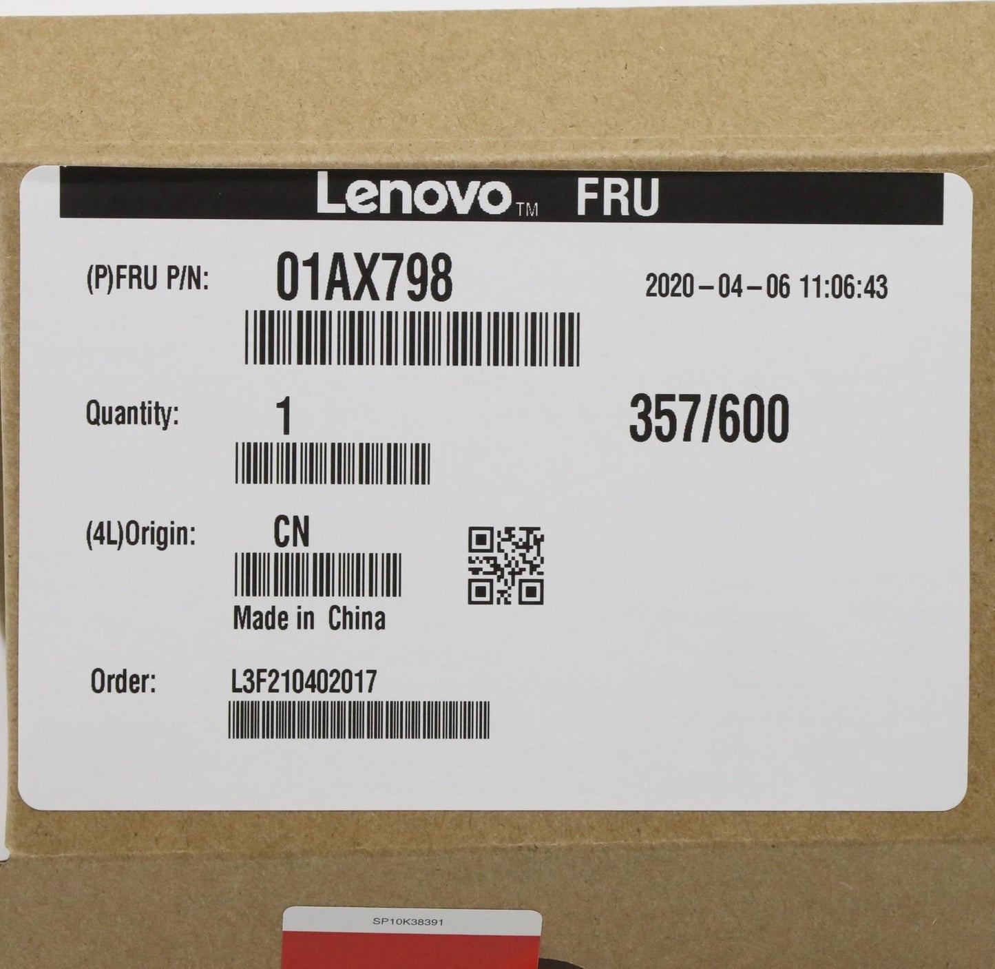 Lenovo 01AX798 Wireless,CMB,IN,22560 NV M2